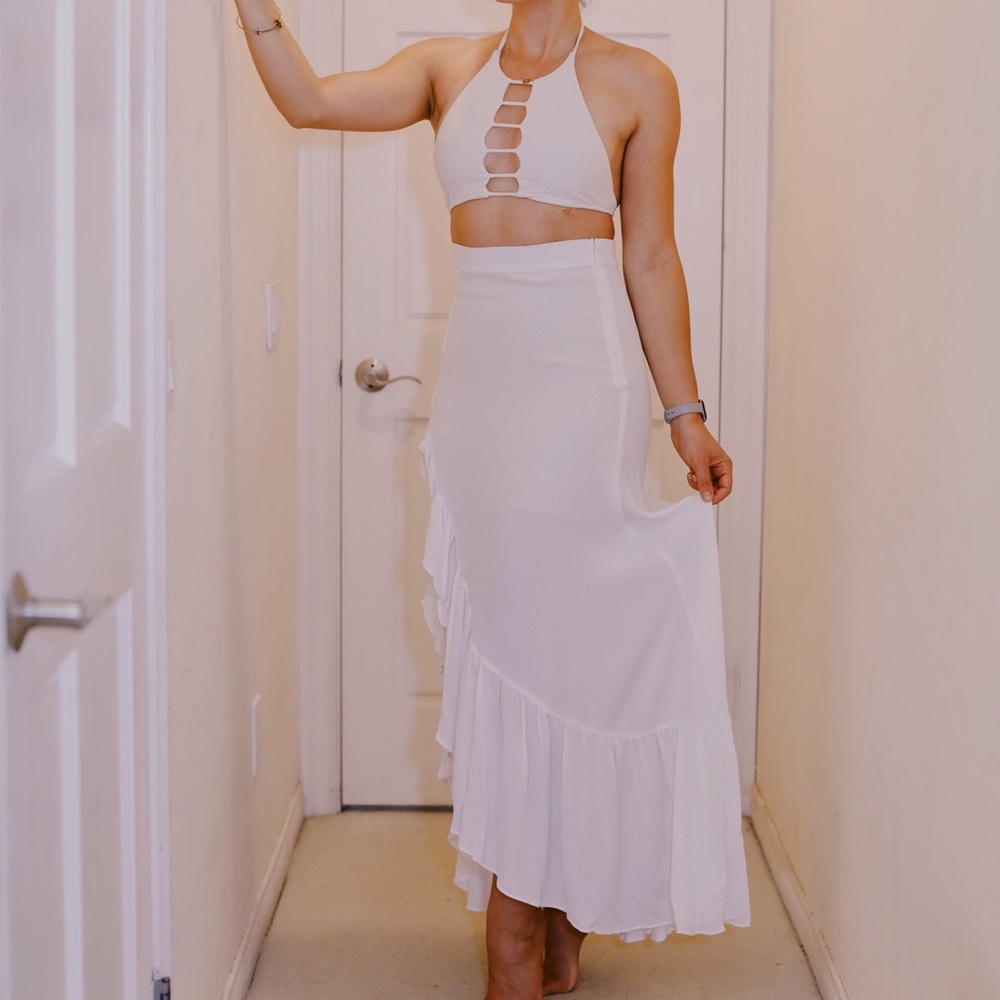 XIX PALMS Senorita Skirt White 2